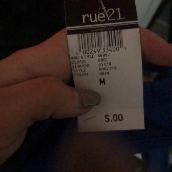 NWT Rue 21 Racerback Crop Top - Picture 3 of 3